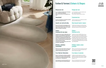 „Inspirationsseite zur individuellen Teppichgestaltung bei JAB ICONS – freie Farbwahl, Sonderformen und Wunschmaß für exklusive Unikate aus italienischer Manufaktur.“